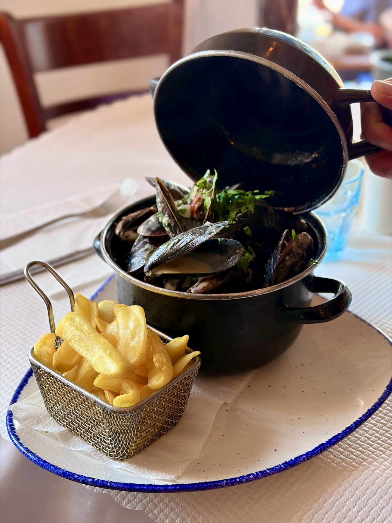 Moules marinière et frites